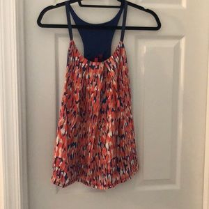 Multicolored sleeveless blouse